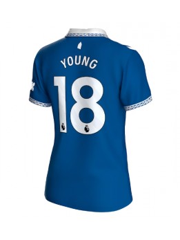 Everton Ashley Young #18 Replika Hemmakläder Dam 2023-24 Kortärmad